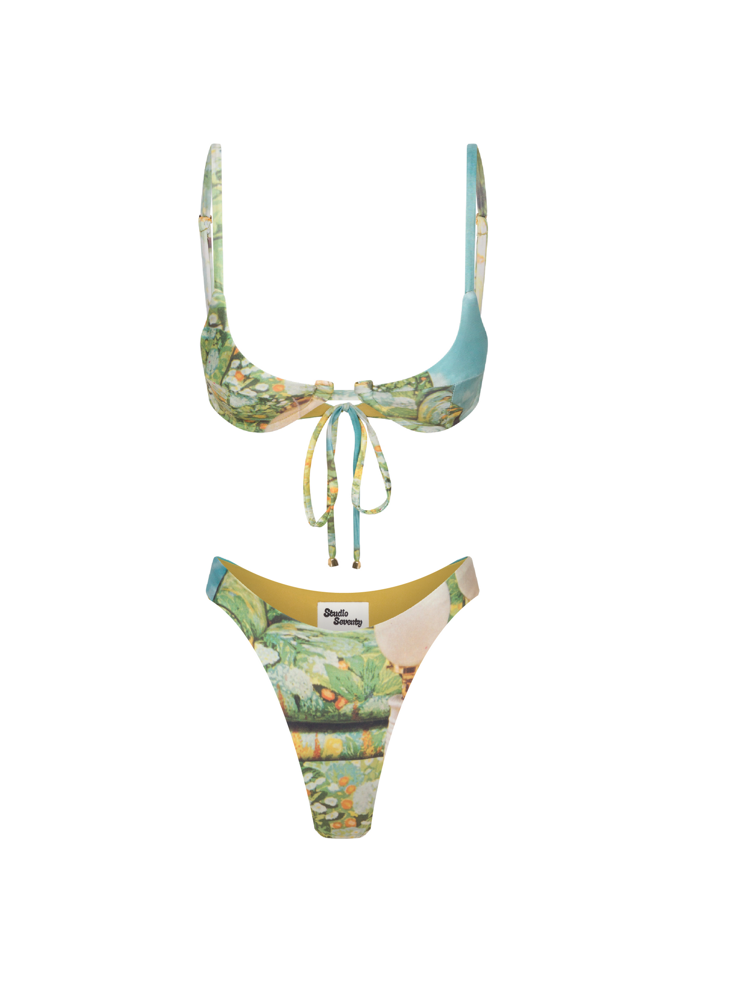 'Garden Room' Vintage Cut Bikini Set