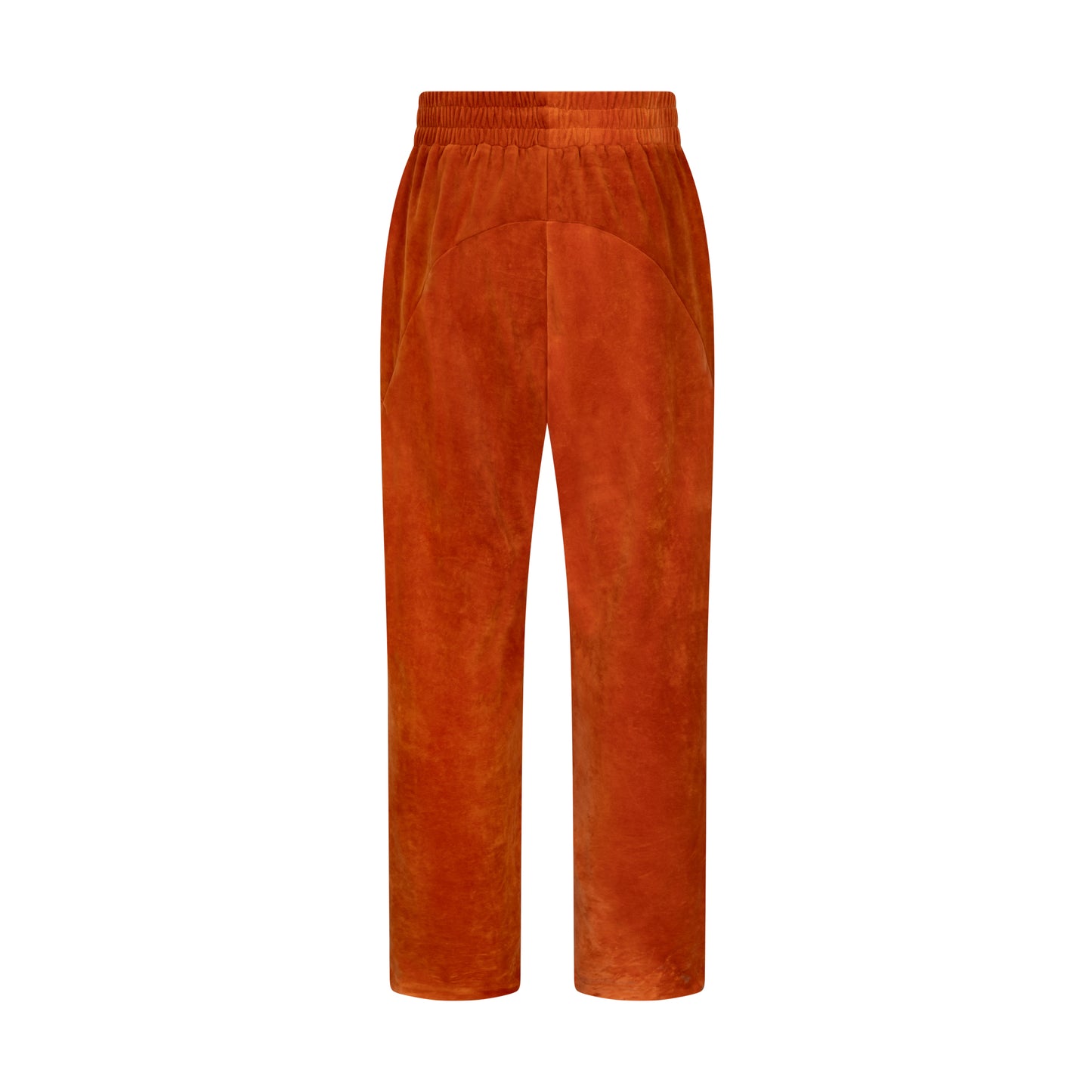 Mens Velour Tracksuit Bottoms - ORANGE