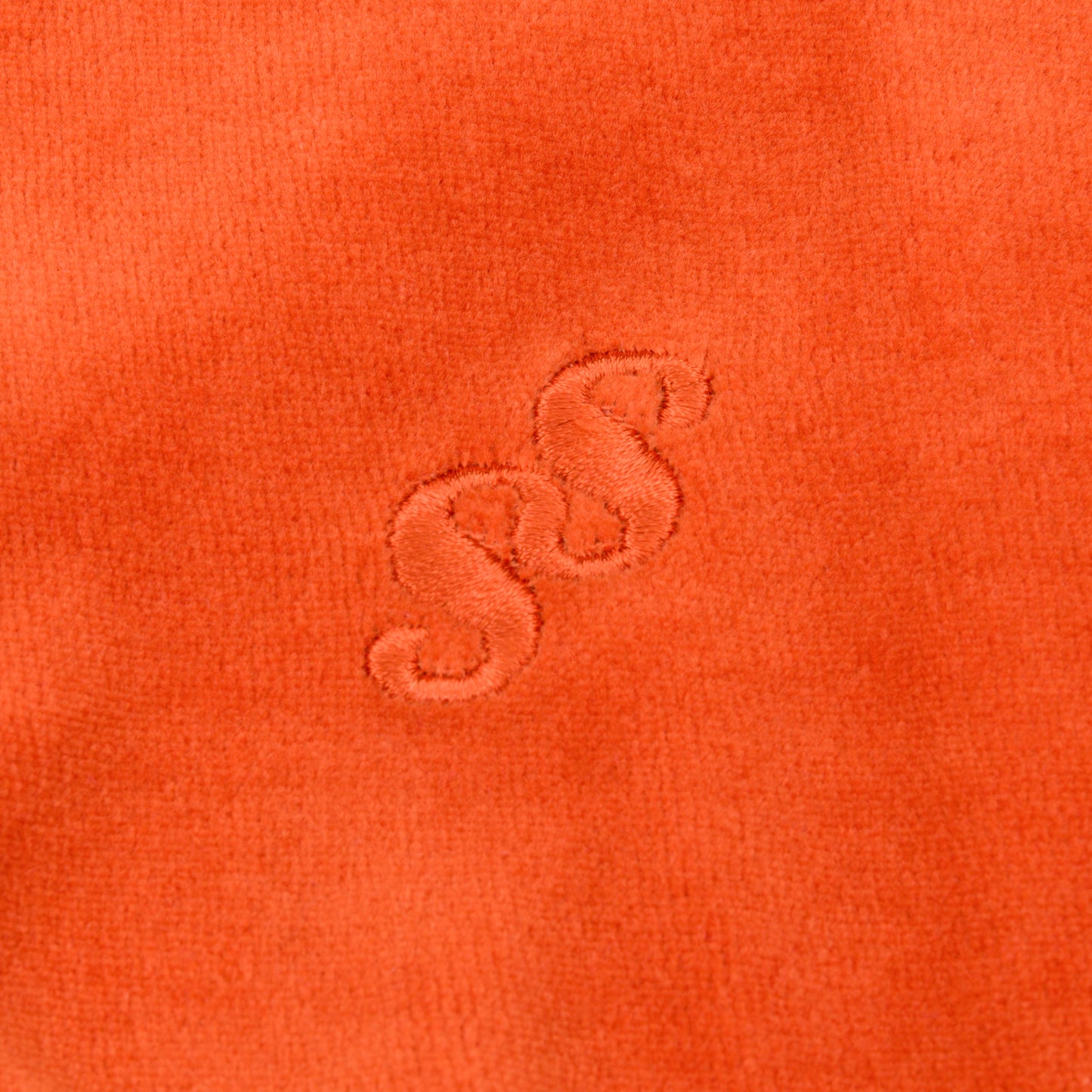 Contour Velour Tracksuit Top - Orange