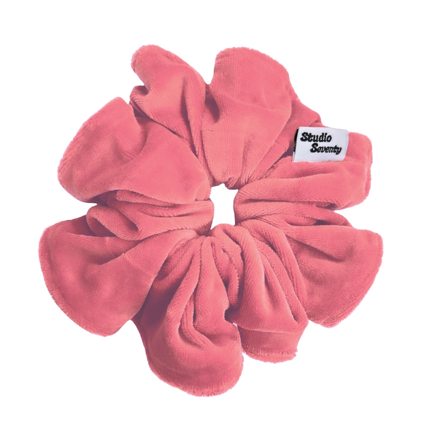 Blush Pink Velour Scrunchie