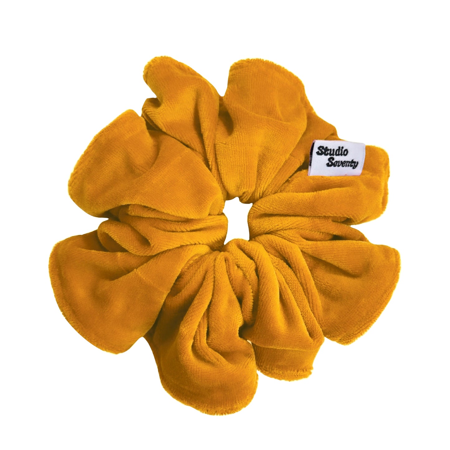 Sunshine Yellow Velour Scrunchie