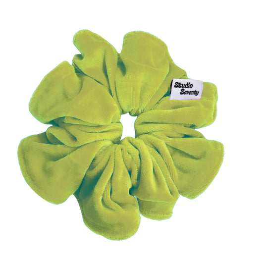 Pistachio Velour Scrunchie