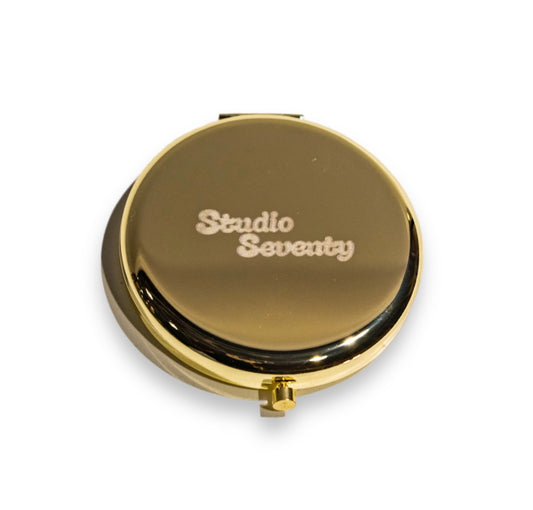 ‘Fabulous As You Are’ Gold Compact Mirror