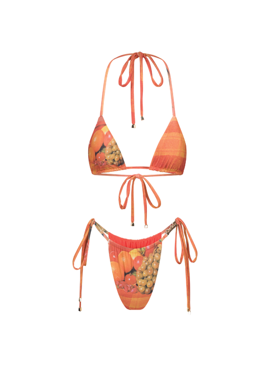 'Fruit N Veg' Drawstring Bikini Set