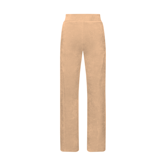 Contour Velour Tracksuit Bottoms - Cream