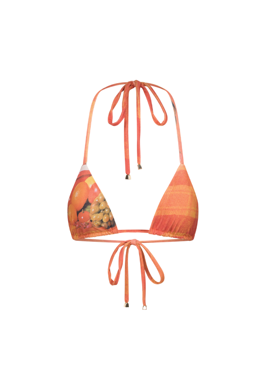 Fruit ‘N’ Veg Drawstring Bikini Top