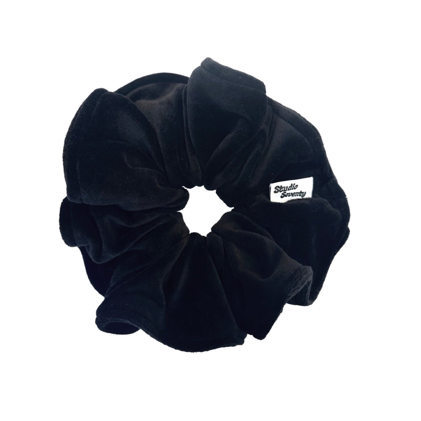 Black Velour Scrunchie