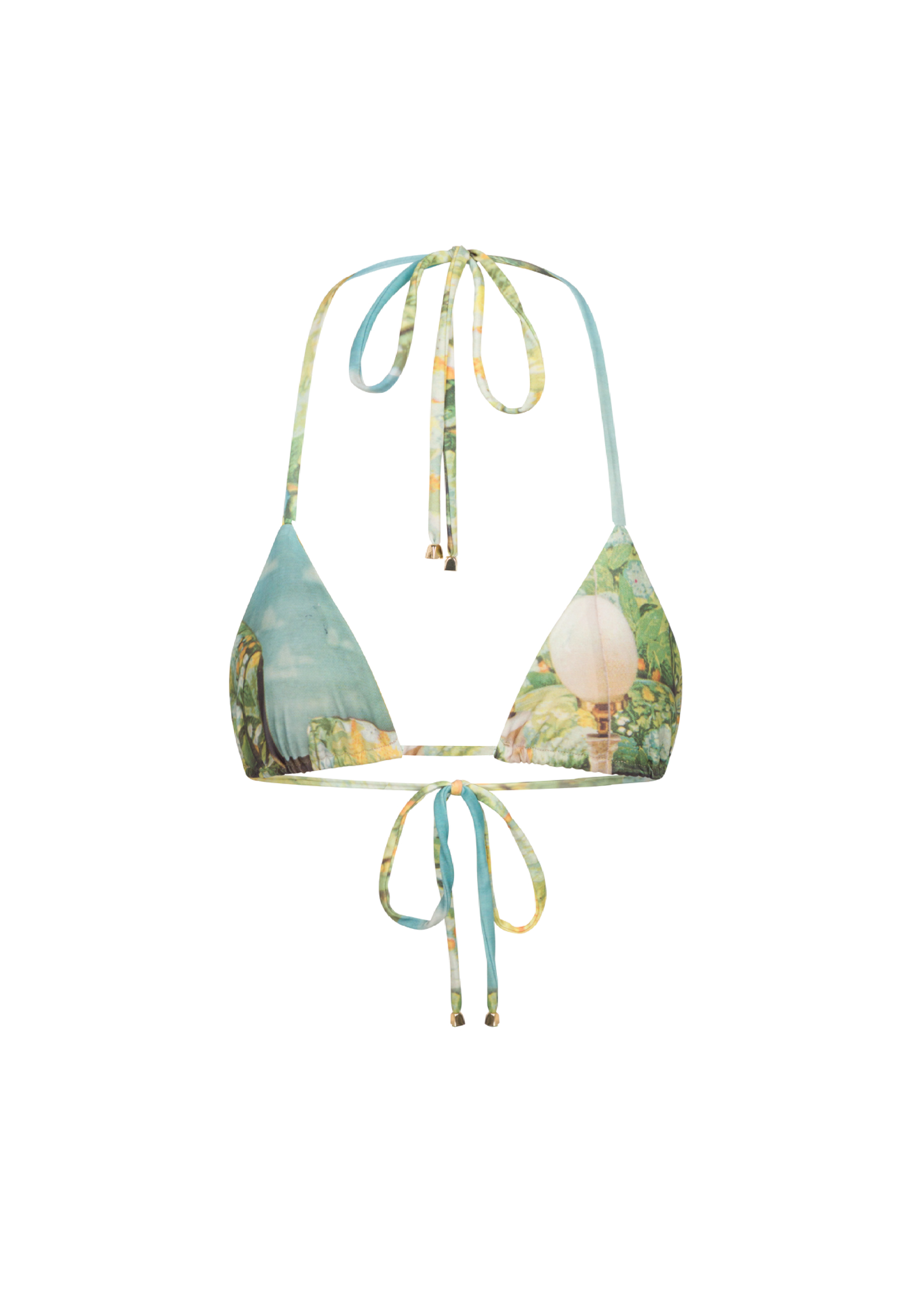 Garden Room Drawstring Bikini Top