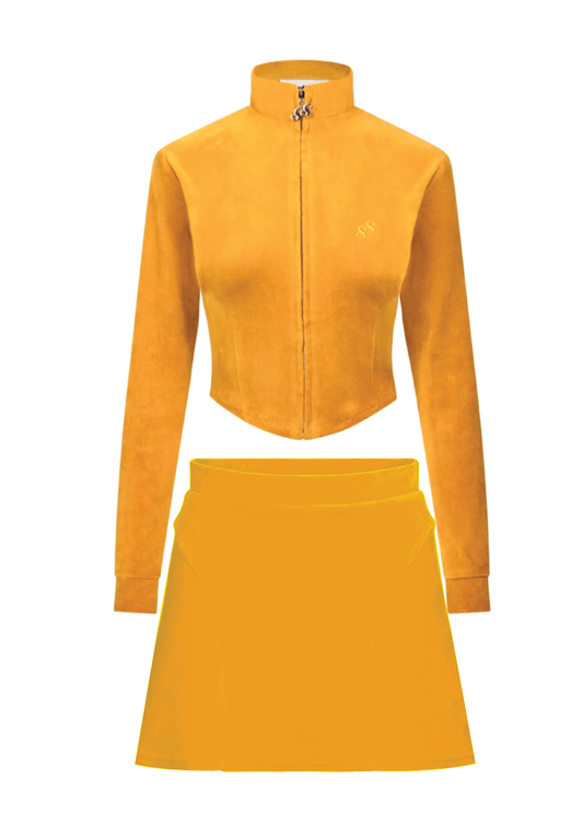Contour Velour Skirt Set - Sunshine Yellow