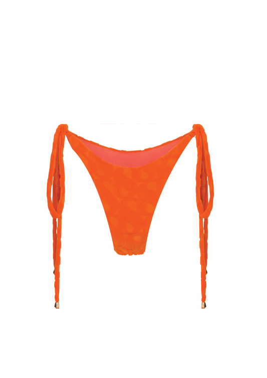 Orange ‘SS’ Monogram Tie Side Bottoms