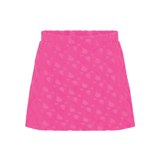 Pink ‘SS’ Monogram Towel Skirt