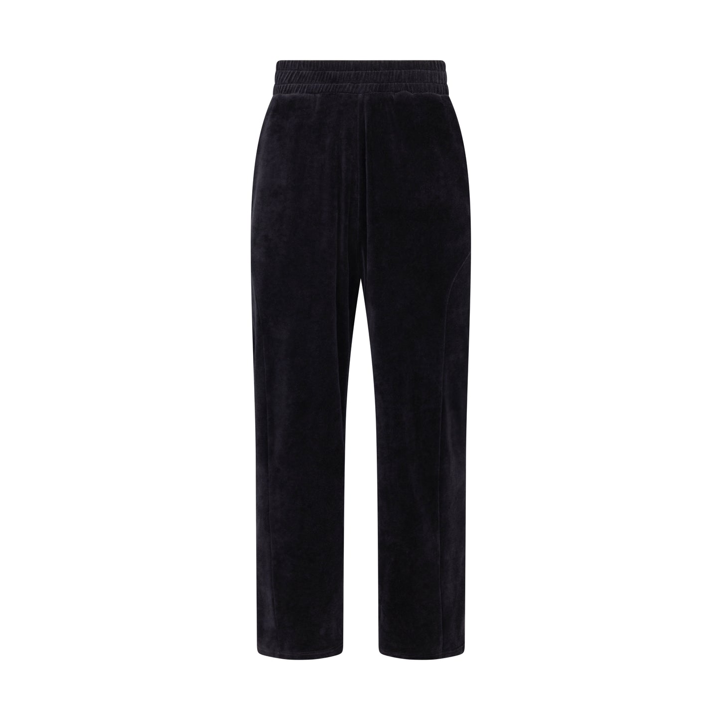 Mens Velour Tracksuit Bottoms - BLACK