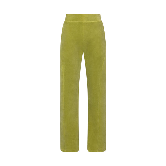 Contour Velour Tracksuit Bottoms - Pistachio