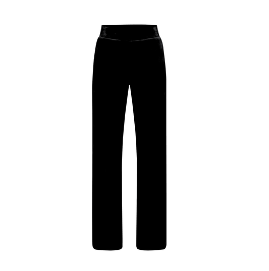 Contour Velour Tracksuit Bottoms - Black