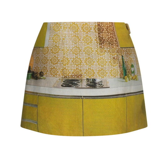 Chartreuse Kitchen Curve Skirt