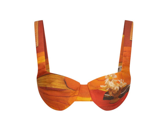 Orange Sofa Bra Top