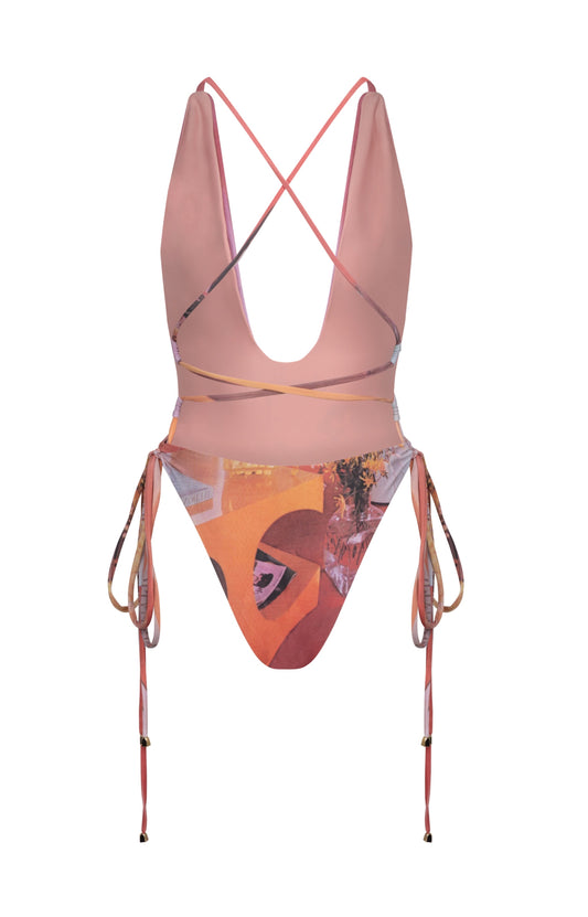 Pink Record Room 'Formentera' Swimsuit