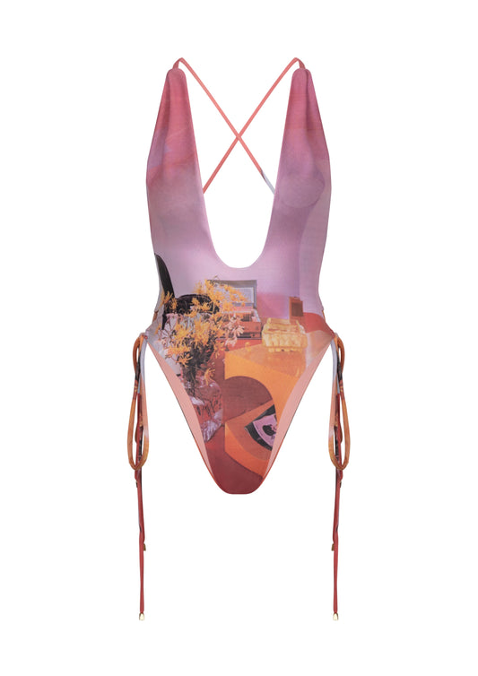 Pink Record Room 'Formentera' Swimsuit